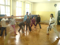 Trening u osnovnoj školi Boško Buha